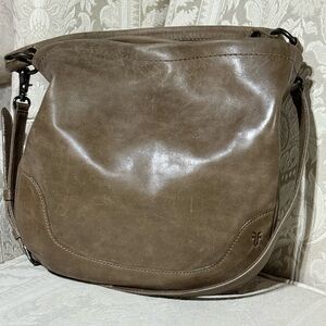 Frye Kaki Brown/Green Leather Shoulder Bag